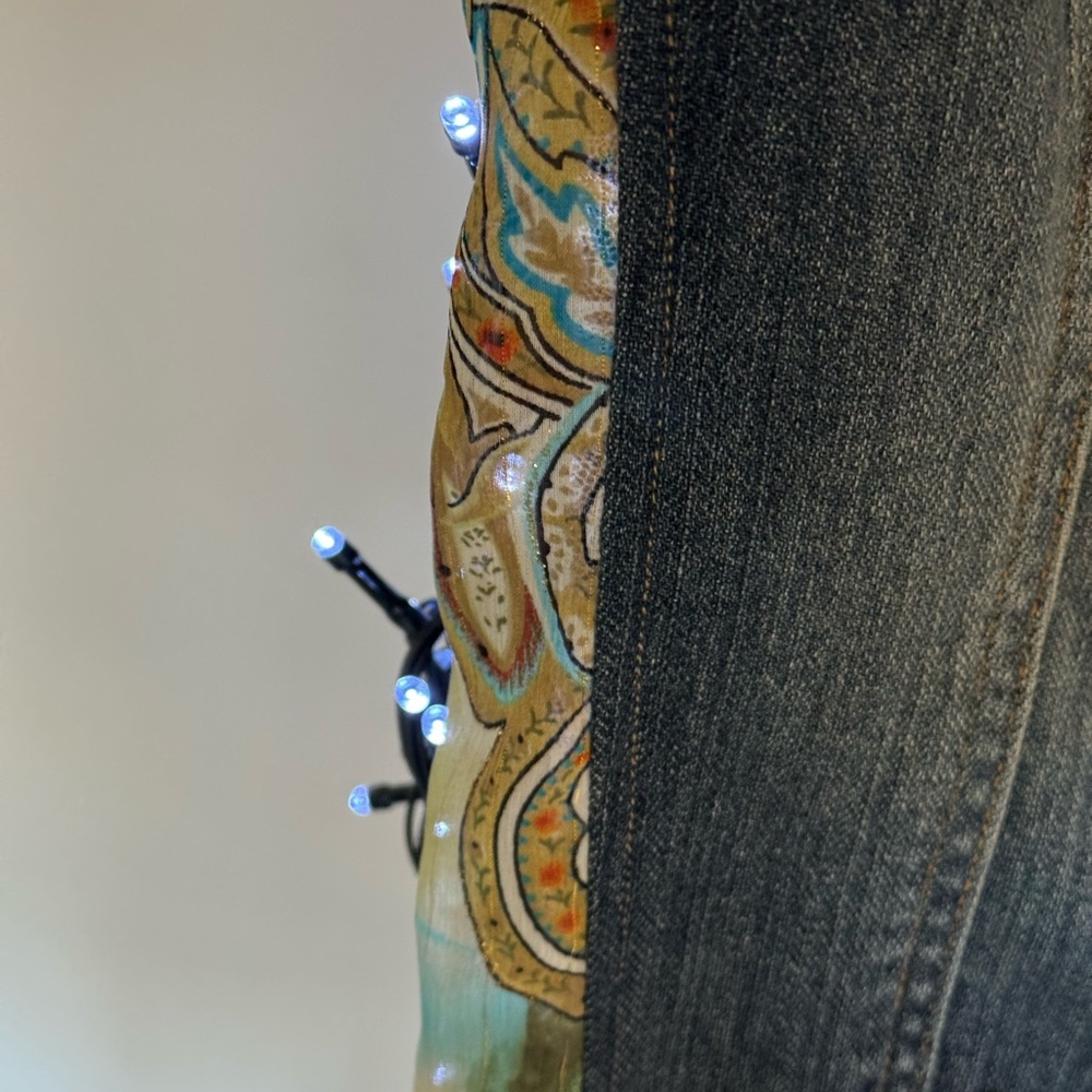 Cache Chic Denim And Lace Jacket - image 6